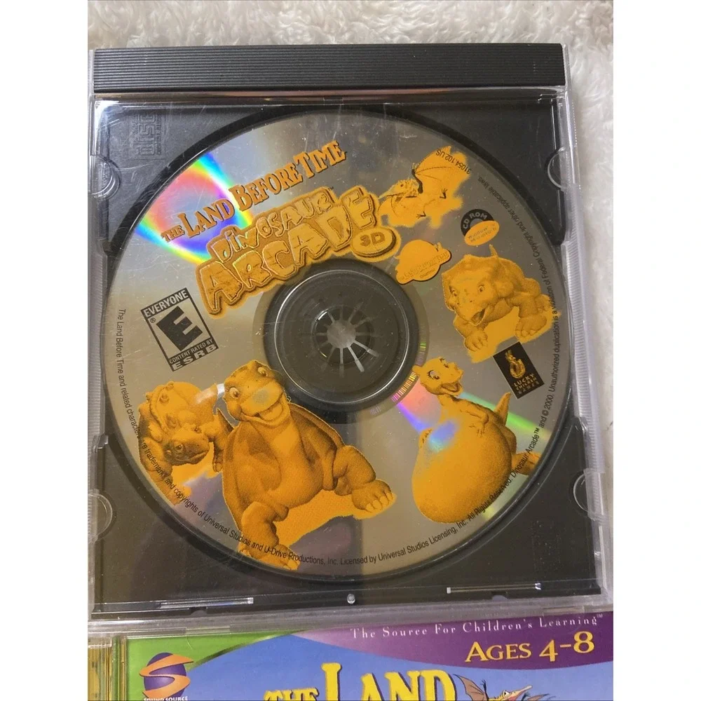X4 The Land Before Time PC MAC CD ROM Activity Ctr Arcade Kindergarten Adventure